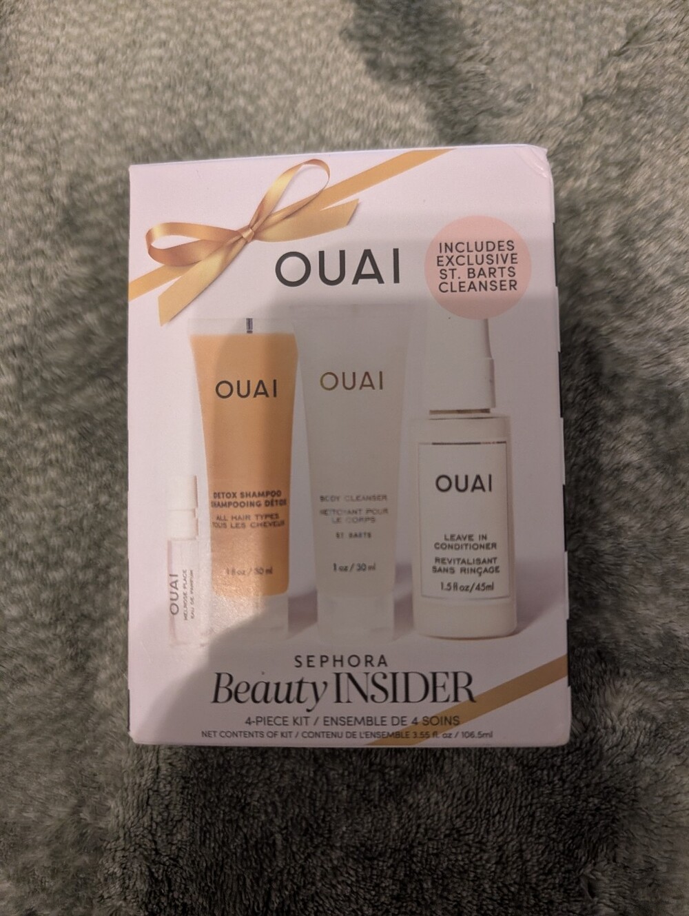 OUAI Beauty Insider 4-Piece Hair Care Set - Yellow/White
